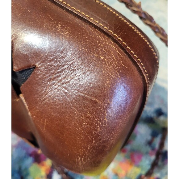 Barneys NY Leather Bucket Crossbody Bag Coastal Boho Designer Fish  Stars Tote - Picture 9 of 16